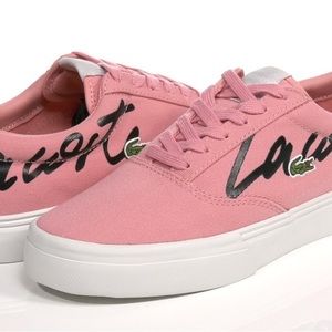 NWT Women’s Lacoste Jump Serve Pink Sneaker Size 9.5